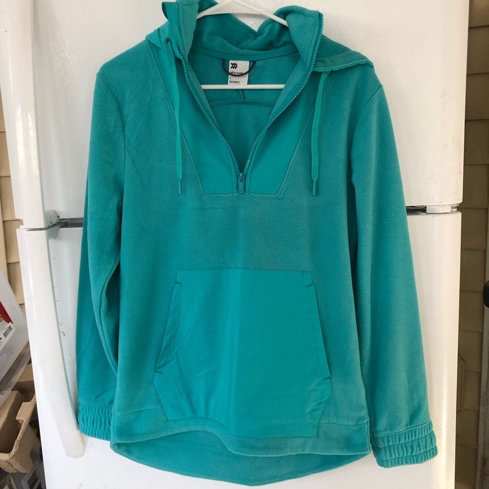- all in motion hooded green sweater‎ women’s Sz S